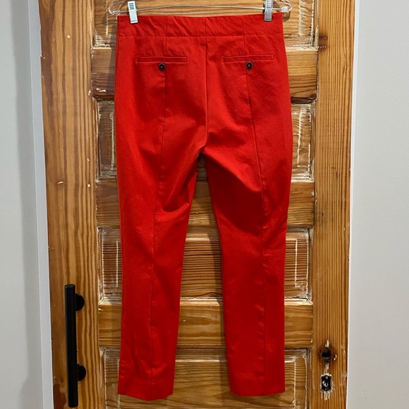 Anthropologie Essential Slim Pant, Red Size 8 - Picture 3 of 3